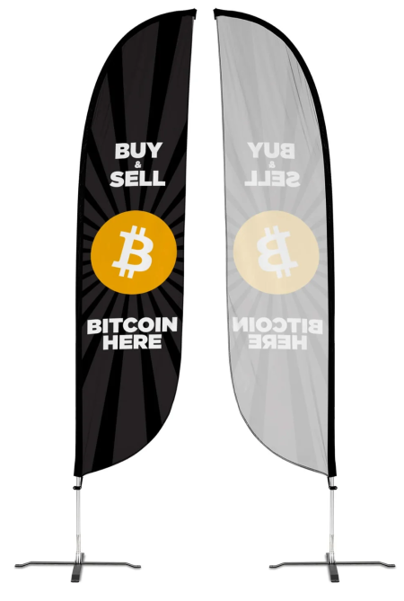 Feather Flag Single Sided  ( With Poles , Ground Stake )