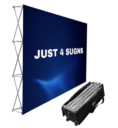 Pop Up Media Wall Fabric + Hardware